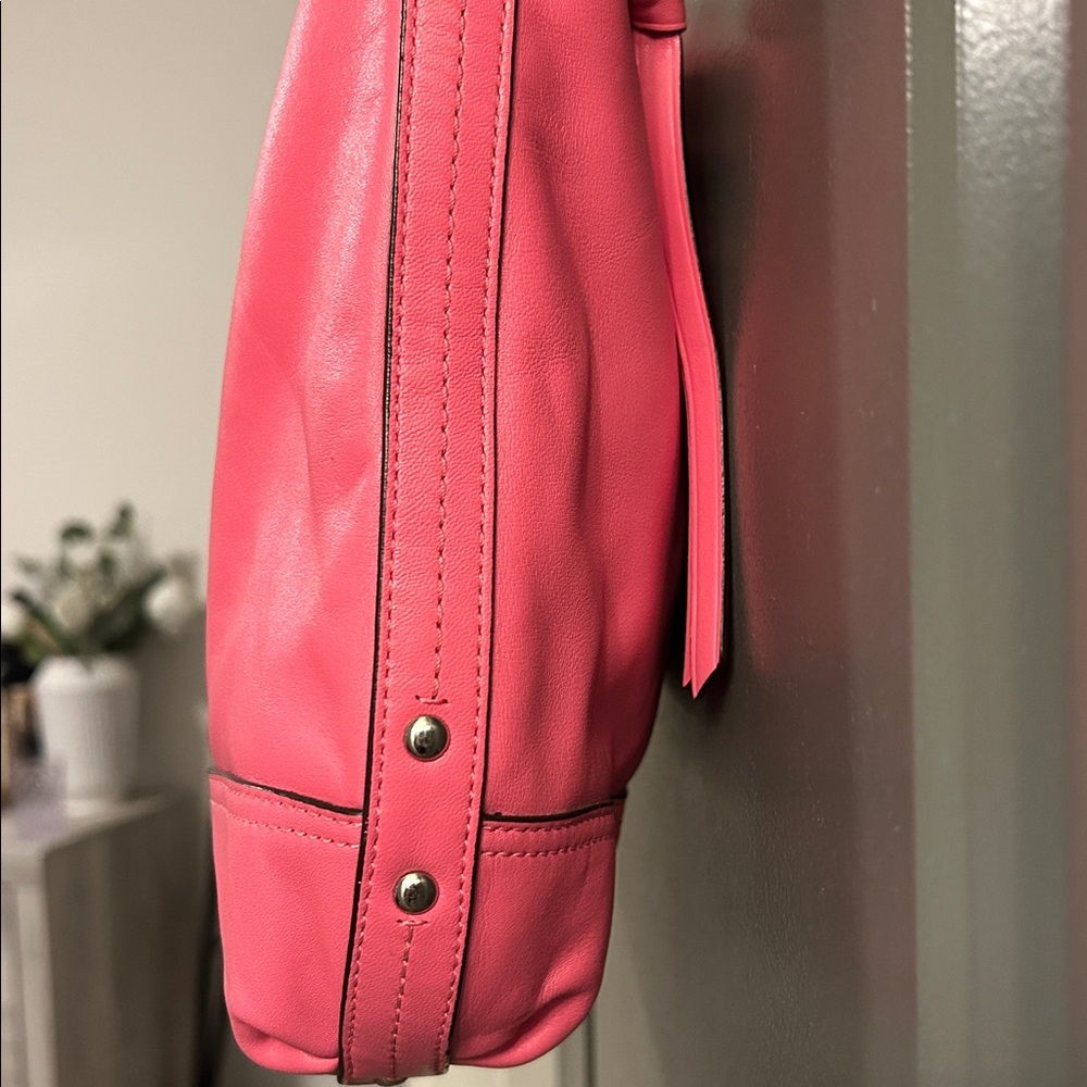 Coach Park Leather Duffle pink Shoulder Bag - Picture 9 of 13